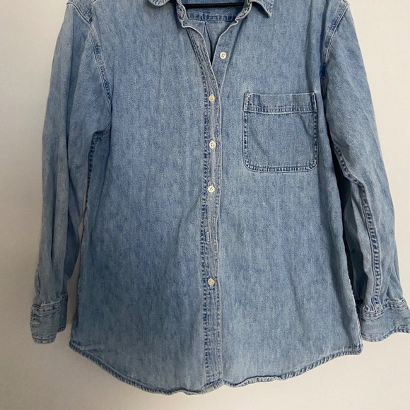 Great Condition Vintage Limited Jeans Women's Chambray Denim Button Down Shirt M - Picture 2 of 7